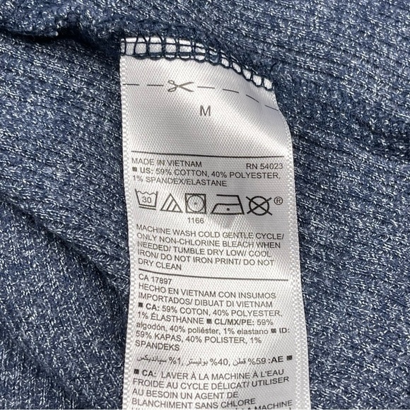 Old Navy Tee Shirt Waffle Soft Washed Ribbed Outdoor Autumn Winter Blue Colorado - Picture 11 of 11